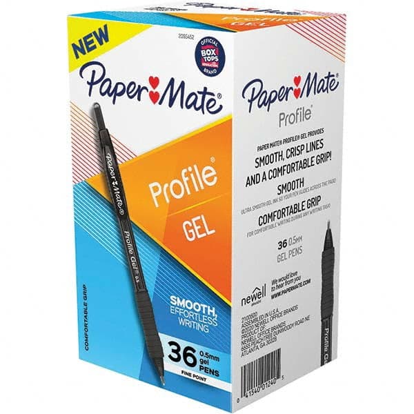 Paper Mate - Pens & Pencils Type: Retractable Gel Color: Black - Exact Industrial Supply