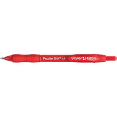 Paper Mate - Pens & Pencils Type: Retractable Gel Color: Red - Exact Industrial Supply