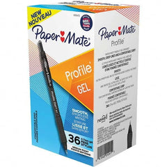 Paper Mate - Pens & Pencils Type: Retractable Gel Color: Black - Exact Industrial Supply
