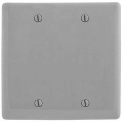 Hubbell Wiring Device-Kellems - Wall Plates Wall Plate Type: Blank Wall Plate Color: Gray - Exact Industrial Supply