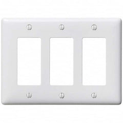 Hubbell Wiring Device-Kellems - Wall Plates Wall Plate Type: Outlet Wall Plates Color: White - Exact Industrial Supply