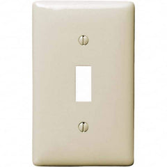 Hubbell Wiring Device-Kellems - Wall Plates Wall Plate Type: Switch Plates Color: Light Almond - Exact Industrial Supply