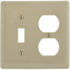 Hubbell Wiring Device-Kellems - Wall Plates Wall Plate Type: Combination Wall Plates Color: Ivory - Exact Industrial Supply