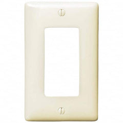 Hubbell Wiring Device-Kellems - Wall Plates Wall Plate Type: Outlet Wall Plates Color: Light Almond - Exact Industrial Supply