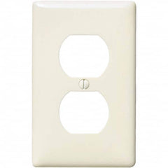 Hubbell Wiring Device-Kellems - Wall Plates Wall Plate Type: Outlet Wall Plates Color: Light Almond - Exact Industrial Supply