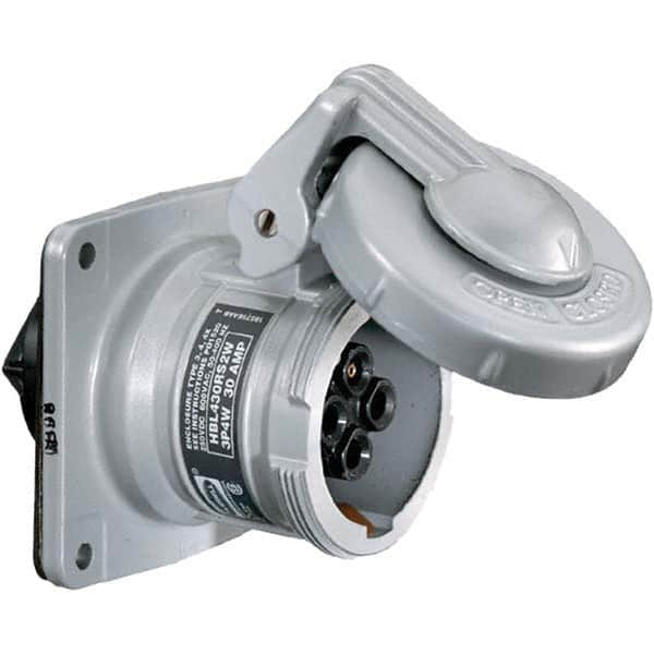 Hubbell Wiring Device-Kellems - Pin & Sleeve Receptacles Receptacle/Part Type: Receptacle Pin Configuration: 3 - Exact Industrial Supply