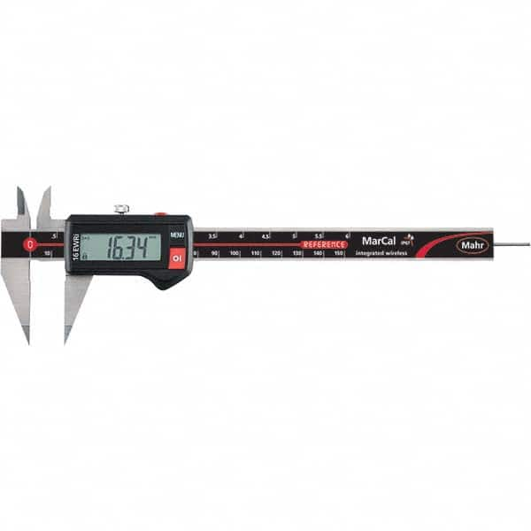 Mahr - 0 to 150mm Range, 0.01mm Resolution, IP67 Electronic Caliper - Exact Industrial Supply