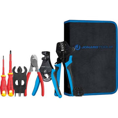 Jonard Tools - Crimpers Type: Solar Panel Crimping Tool Kit Capacity: 14, 12, or 10 AWG - Exact Industrial Supply