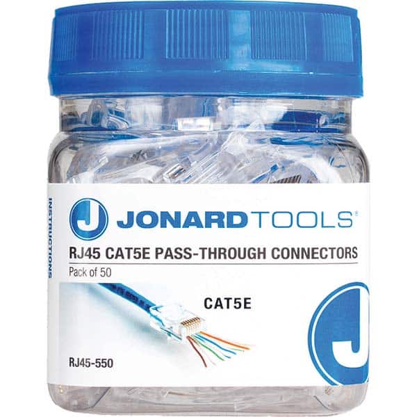 Jonard Tools - Cable Tools & Kits Tool Type: Pass-Through Connectors Number of Pieces: 50.000 - Exact Industrial Supply