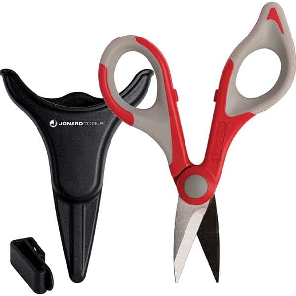 Scissors & Pouch Kit: 6″ OAL, 1-1/2″ LOC, Stainless Steel Blades Use with Kevlar, Nylon Handle