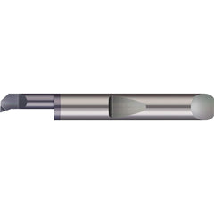 Micro 100 - Boring Bars; Minimum Bore Diameter (Decimal Inch): 0.1100 ; Minimum Bore Diameter (mm): 2.800 ; Maximum Bore Depth (Decimal Inch): 0.5000 ; Maximum Bore Depth (Inch): 1/2 ; Material: Solid Carbide ; Boring Bar Type: Boring - Exact Industrial Supply
