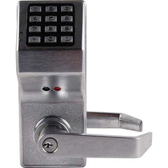 Alarm Lock - Lever Locksets Type: Entrance Door Thickness: 1-3/4 - Exact Industrial Supply