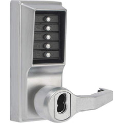 Simplex - Lever Locksets Type: Push-button Lock Door Thickness: 1-3/4 - Exact Industrial Supply