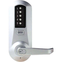 Simplex - Lever Locksets Type: Push-button Lock Door Thickness: 1-3/4 - Exact Industrial Supply