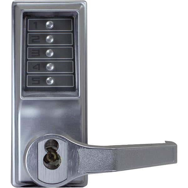 Simplex - Lever Locksets Type: Push-button Lock Door Thickness: 1-3/4 - Exact Industrial Supply
