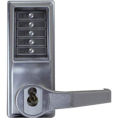 Simplex - Lever Locksets Type: Push-button Lock Door Thickness: 1-3/4 - Exact Industrial Supply