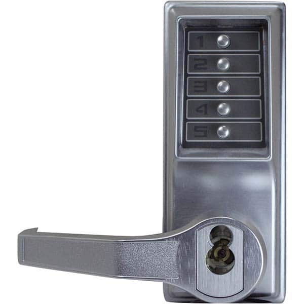Simplex - Lever Locksets Type: Push-button Lock Door Thickness: 1-3/4 - Exact Industrial Supply