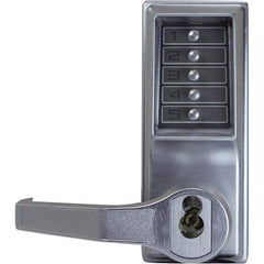 Simplex - Lever Locksets Type: Push-button Lock Door Thickness: 1-3/4 - Exact Industrial Supply