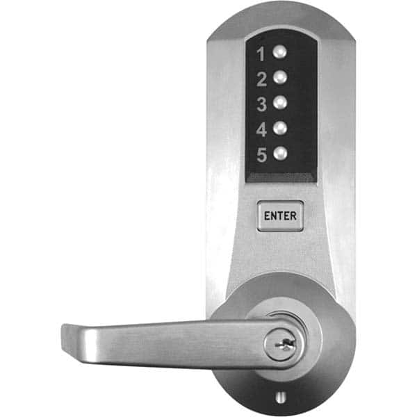 Simplex - Lever Locksets Type: Push-button Lock Door Thickness: 1-3/4 - Exact Industrial Supply
