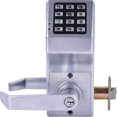 Alarm Lock - Lever Locksets Type: Double Side Entrance Door Thickness: 1-3/4 - Exact Industrial Supply
