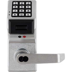 Alarm Lock - Lever Locksets Type: Entrance Door Thickness: 1-3/4 - Exact Industrial Supply