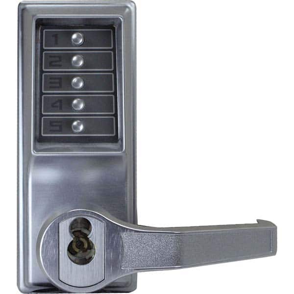Simplex - Lever Locksets Type: Push-button Lock Door Thickness: 1-3/4 - Exact Industrial Supply