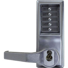 Simplex - Lever Locksets Type: Push-button Lock Door Thickness: 1-3/4 - Exact Industrial Supply