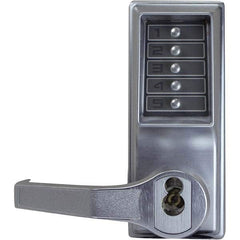 Simplex - Lever Locksets Type: Push-button Lock Door Thickness: 1-3/4 - Exact Industrial Supply