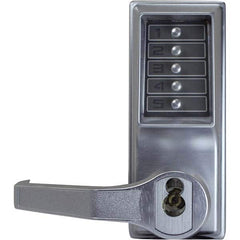 Simplex - Lever Locksets Type: Push-button Lock Door Thickness: 1-3/4 - Exact Industrial Supply