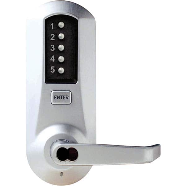 Simplex - Lever Locksets Type: Push-button Lock Door Thickness: 1-3/4 - Exact Industrial Supply