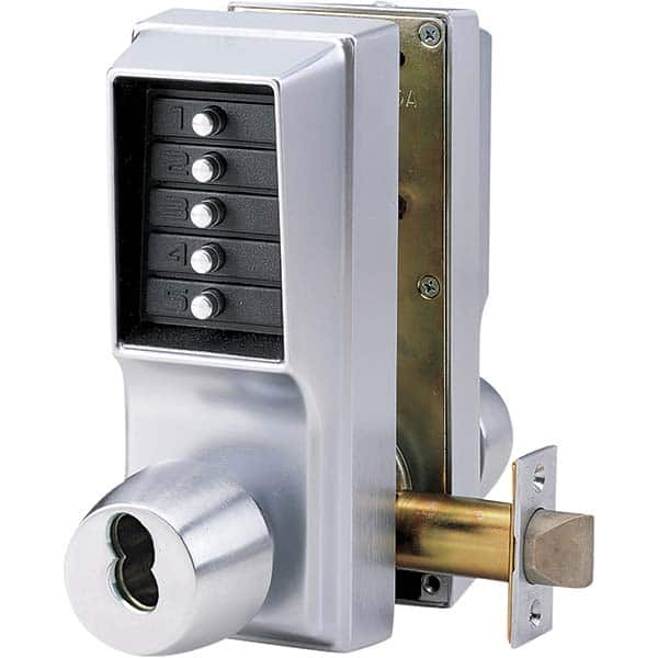 Simplex - Lever Locksets Type: Push-button Lock Door Thickness: 1-3/4 - Exact Industrial Supply