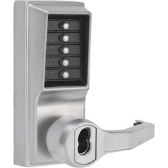 Simplex - Lever Locksets Type: Push-button Lock Door Thickness: 1-3/4 - Exact Industrial Supply