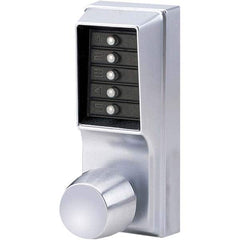 Simplex - Lever Locksets Type: Push-button Lock Door Thickness: 1-3/4 - Exact Industrial Supply