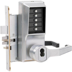 Simplex - Lever Locksets Type: Push-button Lock Door Thickness: 1-3/4 - Exact Industrial Supply