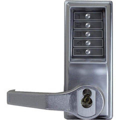 Simplex - Lever Locksets Type: Push-button Lock Door Thickness: 1-3/4 - Exact Industrial Supply
