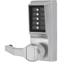 Simplex - Lever Locksets Type: Push-button Lock Door Thickness: 1-3/4 - Exact Industrial Supply