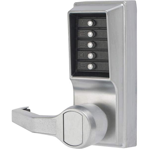 Simplex - Lever Locksets Type: Push-button Lock Door Thickness: 1-3/4 - Exact Industrial Supply