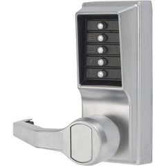 Simplex - Lever Locksets Type: Push-button Lock Door Thickness: 1-3/4 - Exact Industrial Supply