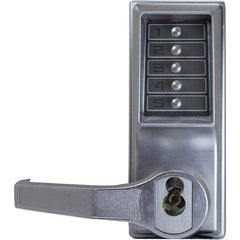 Simplex - Lever Locksets Type: Push-button Lock Door Thickness: 1-3/4 - Exact Industrial Supply