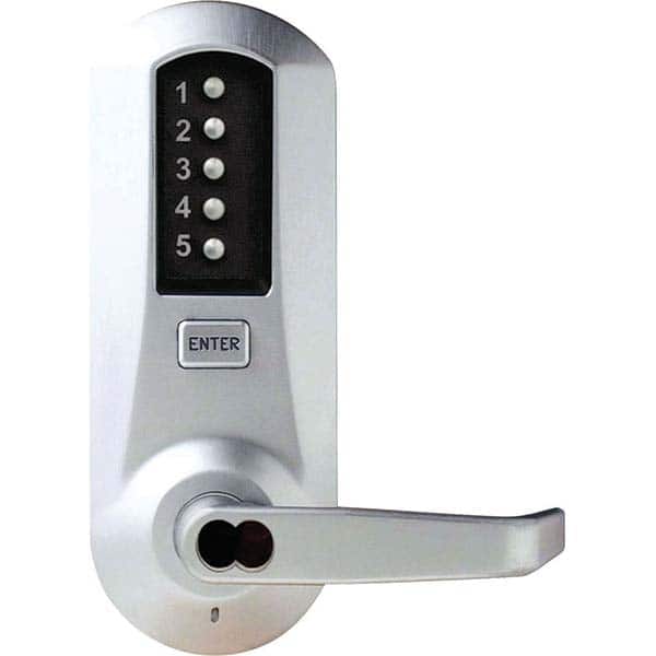 Simplex - Lever Locksets Type: Push-button Lock Door Thickness: 1-3/4 - Exact Industrial Supply
