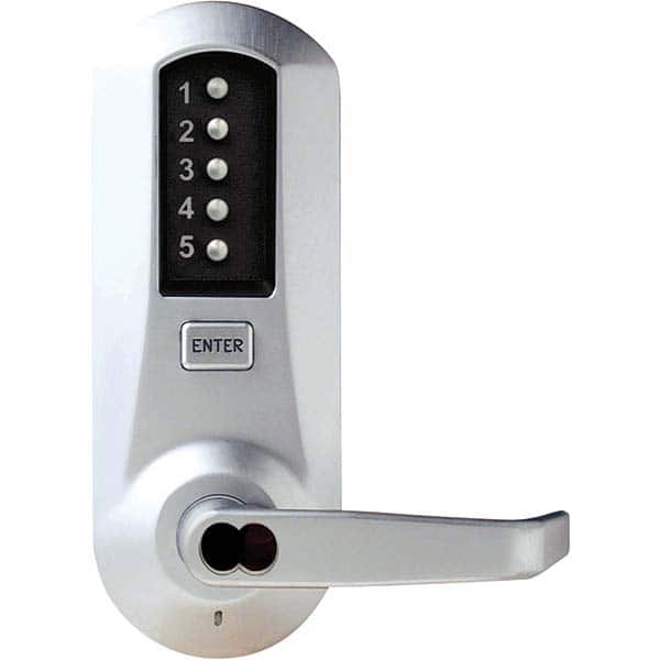 Simplex - Lever Locksets Type: Push-button Lock Door Thickness: 1-3/4 - Exact Industrial Supply