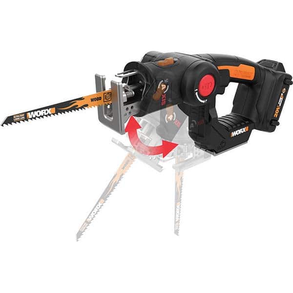 Worx - Cordless Reciprocating Saws Voltage: 20.00 Battery Chemistry: Lithium-Ion - Exact Industrial Supply