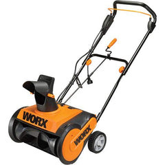 Worx - Snow Blowers Type: Snow Thrower Clearing Width (Inch): 18 - Exact Industrial Supply