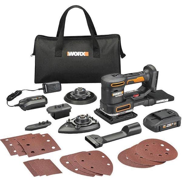 Worx - Electric Orbital Sanders Sander Type: Cordless Random Orbital Random Orbit: Yes - Exact Industrial Supply