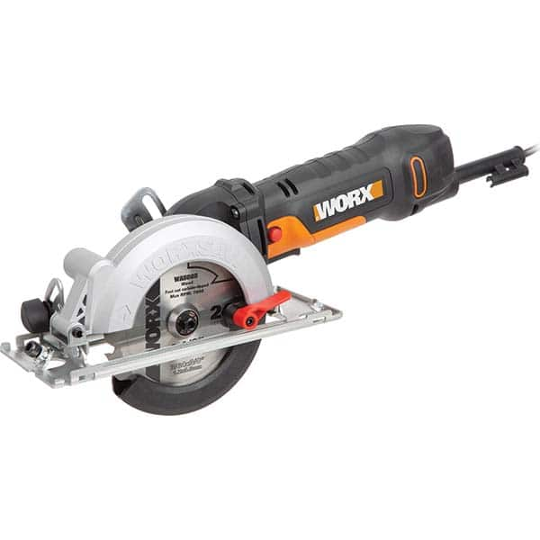 Worx - Electric Circular Saws Amperage: 4.5000 Blade Diameter Compatibility (Inch): 4-1/2 - Exact Industrial Supply