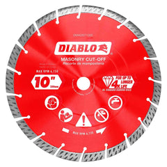 Freud - Wet & Dry-Cut Saw Blades; Blade Diameter (Inch): 10 ; Blade Material: Diamond-Tipped ; Arbor Style: Standard Round ; Arbor Hole Diameter (Inch): 5/8; 7/8 ; Arbor Hole Diameter (Decimal Inch): 5/8; 7/8 ; Application: Cutting Masonry - Exact Industrial Supply