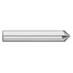 Titan USA - Chamfer Mills; Cutter Head Diameter (Inch): 3/16 ; Included Angle B: 40 ; Included Angle A: 100 ; Chamfer Mill Material: Solid Carbide ; Chamfer Mill Finish/Coating: Uncoated ; Overall Length (Inch): 2-1/2 - Exact Industrial Supply