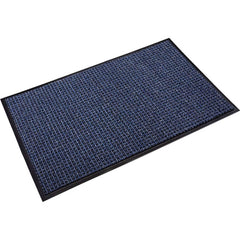 Crown Matting - Entrance Matting; Indoor or Outdoor: Indoor ; Traffic Type: Heavy, Medium & Light; Heavy Duty ; Surface Material: Polypropylene ; Base Material: Nitrile; Vinyl ; Surface Pattern: Cut Pile; Looped ; Color: Black/Blue - Exact Industrial Supply