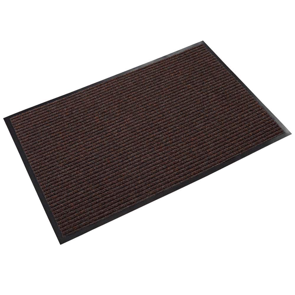 Crown Matting - Entrance Matting; Indoor or Outdoor: Indoor ; Traffic Type: Light ; Surface Material: Polypropylene ; Base Material: Vinyl ; Surface Pattern: Ribbed ; Color: Brown - Exact Industrial Supply