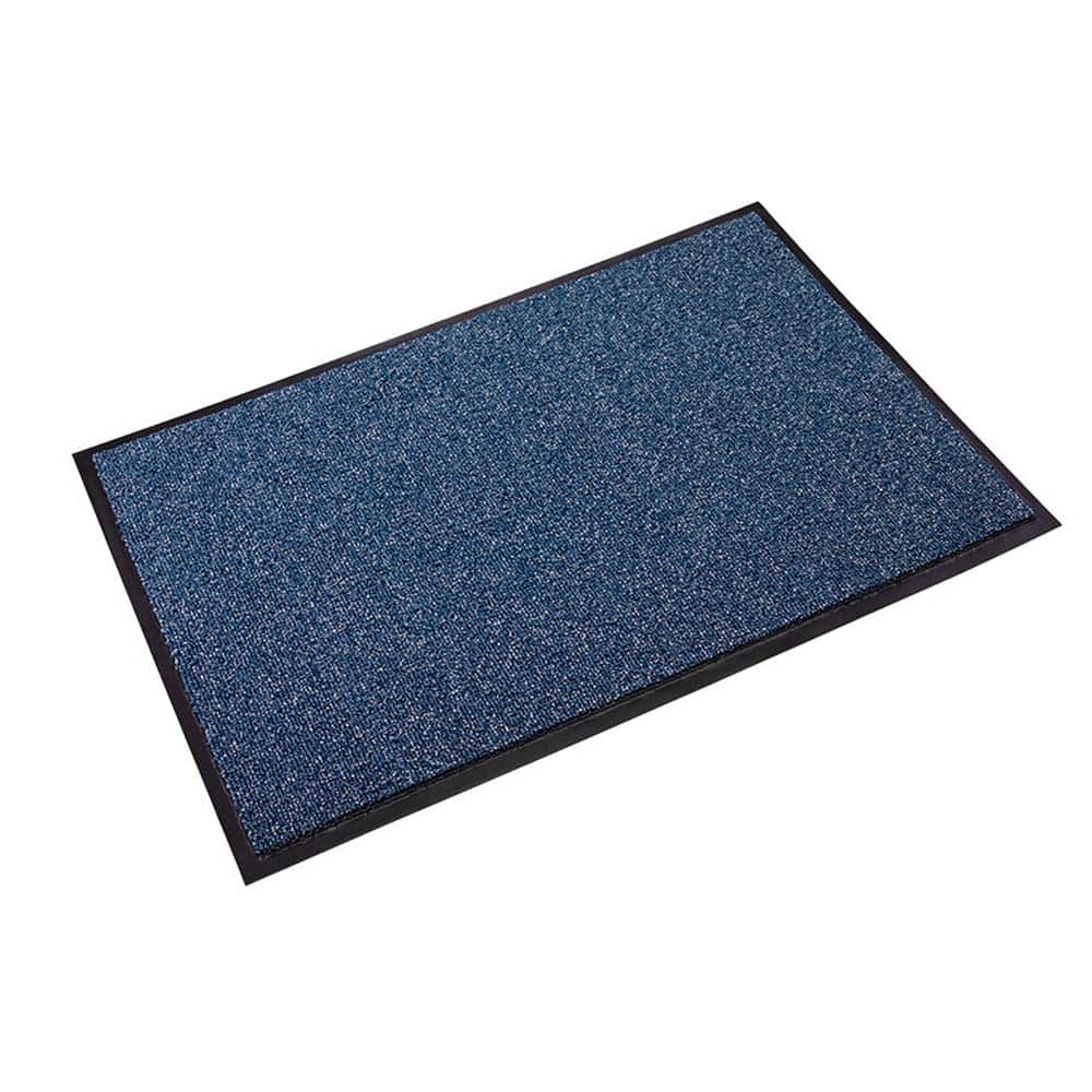 Crown Matting - Entrance Matting; Indoor or Outdoor: Indoor ; Traffic Type: Medium ; Surface Material: Polypropylene ; Base Material: Vinyl ; Surface Pattern: Looped; Cut Pile ; Color: Blue - Exact Industrial Supply